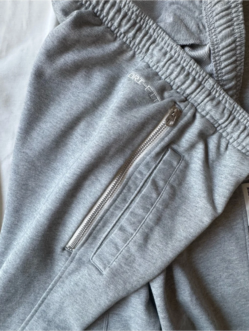 Nike Gray Drawstring Fleece Joggers